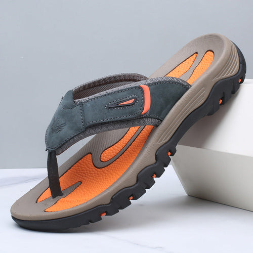Men’s Open Toe Leather Sandals – Breathable Comfort Summer Footwear