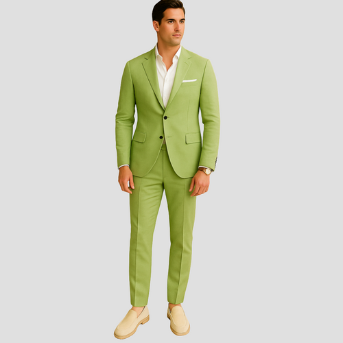 Men’s 2-Piece Slim Fit Suit – Modern Tailored Formal Business Style