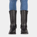 Women’s Vintage Cowboy Boots – Durable Western Harness Design with Classic Square Toe