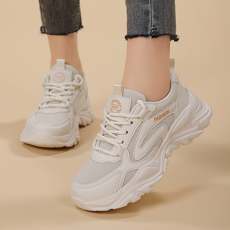 Women's Sporty Sneakers With Breathable Upper – Cushioned Comfort Shoes