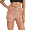 Women’s High-Waisted Sequin Shorts – Sparkly Party Glam Fit