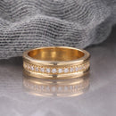 Minimalist Gold Tone Brass Plated Stackable Ring – Elegant Jewelry