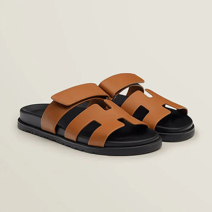 Women's Faux Leather Sandals With Adjustable Straps – Comfy Summer Footwear