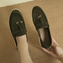 Women’s Flat Slip On Suede Loafers – Comfortable Casual Walking Shoes