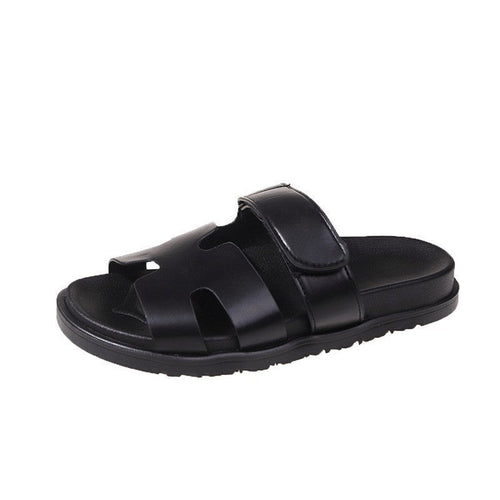 Women's Faux Leather Sandals With Adjustable Straps – Comfy Summer Footwear