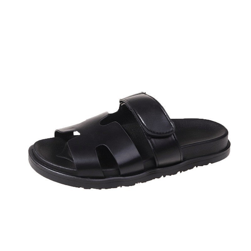 Women's Faux Leather Sandals With Adjustable Straps – Comfy Summer Footwear