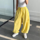 Women's Comfortable Wide Leg Trousers With Elastic Waistband – Relaxed Fit Pants