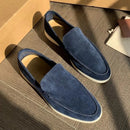 Mens Classic Brown Suede Loafers Slip-On – Casual Elegant Shoes