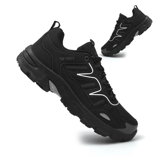 Women's Gray Non-Slip Sneakers With Lace Up Comfort Fit