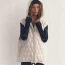 Women’s Lightweight Hooded Puffer Vest – Short Sleeve Quilted Jacket