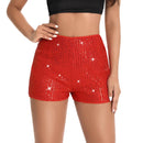 Women’s High-Waisted Sequin Shorts – Sparkly Party Glam Fit
