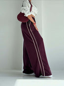 Women’s Wide Leg Sports Trousers – Loose Fit With Side Pockets