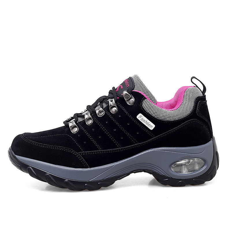 Women's Breathable Mesh Hiking Shoes With Elevated Sole Comfort