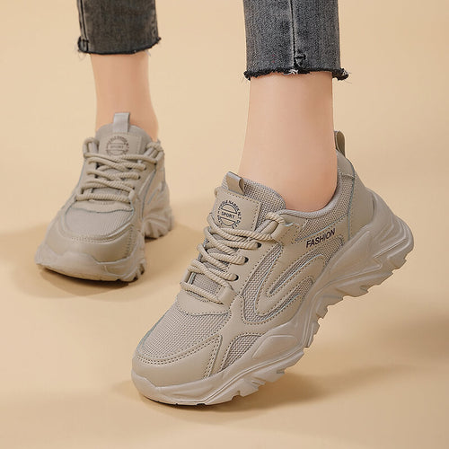 Women's Sporty Sneakers With Breathable Upper – Cushioned Comfort Shoes