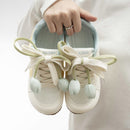 Women's Trendy Hello Kitty Non-Slip Sneakers With Unique Petal Shoe Lace