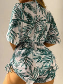 Magali® | Tropical Printed Three-Piece Sexy Bikini
