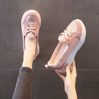 Women’s Pink Slip-On Sneakers – Lightweight Cushioned Comfort Shoes