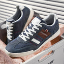 Women’s Blue Lace-Up Sneakers With Non-Slip Sole – Cushioned Comfort Shoes