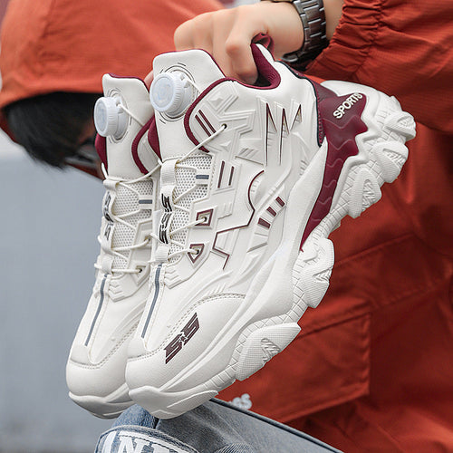 Women's Shock Absorbent Athletic Sneakers With Secure Lace Up Fit