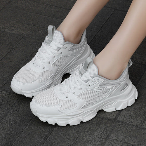 Women's Sporty Air Cushion Sneakers With Breathable Mesh – Comfort Running Shoes
