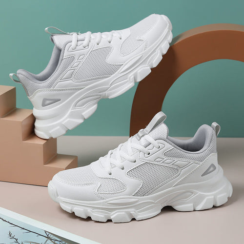 Women's Sporty Air Cushion Sneakers With Breathable Mesh – Comfort Running Shoes