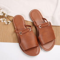 Women’s Elegant Braided Strappy Sandals – Stylish Comfort Summer Shoes