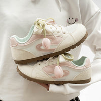 Women's Trendy Hello Kitty Non-Slip Sneakers With Unique Petal Shoe Lace