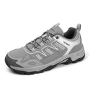 Women's Gray Non-Slip Sneakers With Lace Up Comfort Fit