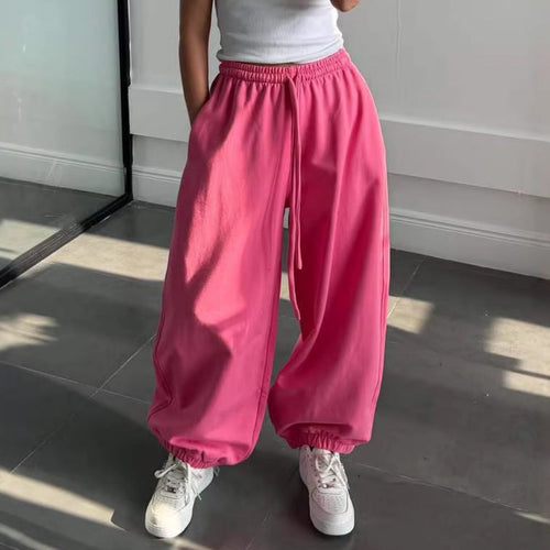 Women's Comfortable Wide Leg Trousers With Elastic Waistband – Relaxed Fit Pants
