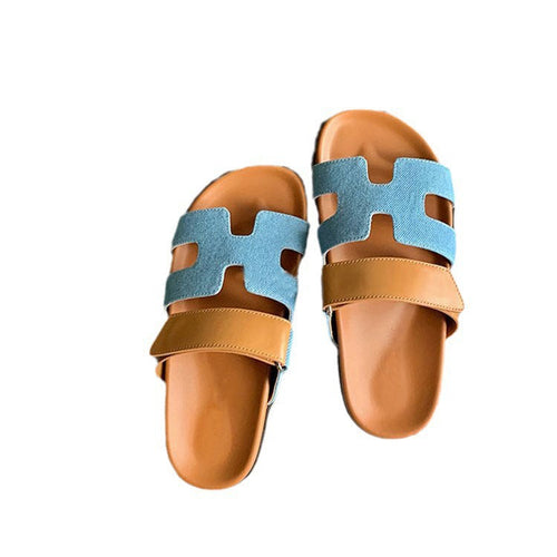 Women's Faux Leather Sandals With Adjustable Straps – Comfy Summer Footwear