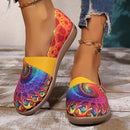 Women’s Colorful Slip On Ballerina Flats – Elastic Cuff Comfort Shoes