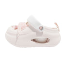 Women's Fashionable Pink Clogs With Playful Appliqués