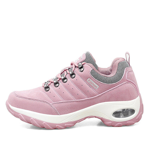 Women's Breathable Mesh Hiking Shoes With Elevated Sole Comfort