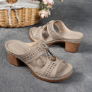 Women’s Elegant Platform Sandals – Sparkling Strap Comfort Shoes