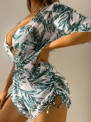 Juana® | Tropical Printed Three-Piece Sexy Bikini