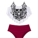 Cristina® | Women'S Bikini Set With Playful Lace Design And Unique Skull Motif