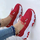 Women’s Slip On Suede Platform Sneakers – Comfortable Casual Shoes