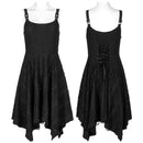 Asymmetric Sexy Black Punk Decorative Personality Casual Summer Gothic Dress