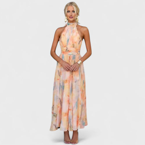 Paolla Floral Halter Dress