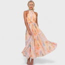 Paolla Floral Halter Dress