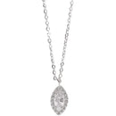 Women's Teardrop Sterling Silver Necklace – Minimalist Water Drop Pendant