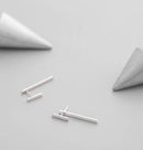 Women's Geometric Silver Statement Earrings – Trendy Bold Fashion Jewelry