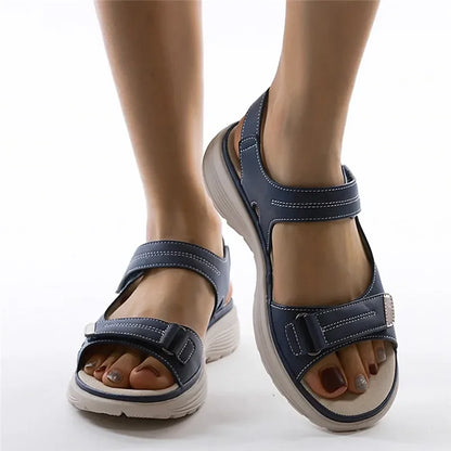 Women's Breathable Summer Sandals – Double-Strap Comfortable Slides