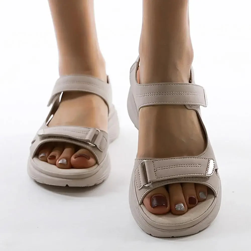 Women's Breathable Summer Sandals – Double-Strap Comfortable Slides