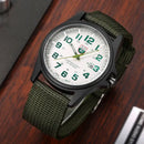 Men’s Military-Style Brown Wristwatch – Rugged Tactical Leather Watch
