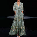 Jamie | Elegant Maxi Dress with Floral Pattern