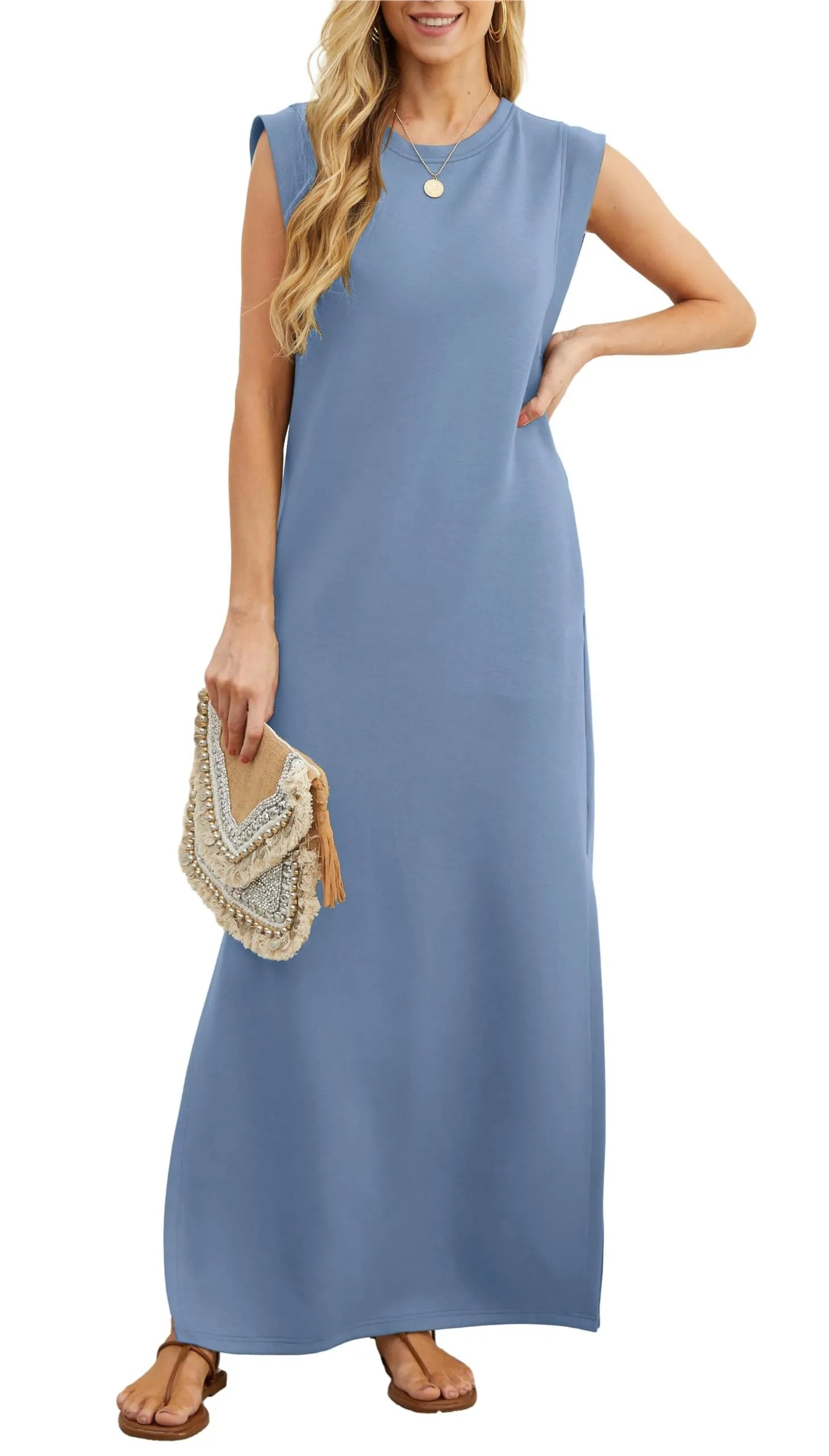 Denise™ - Casual Loose Split Wrinkle-Free Maxi Dress