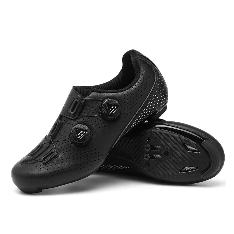 Orange Mens Mountain Self-Locking Cycling Shoes – MTB Clip-In Bike Shoes