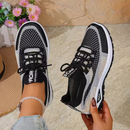 Women's Lightweight Lace-Up Non-Slip Sneakers – Breathable Casual Walking Shoes
