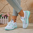 Women's Lightweight Lace-Up Non-Slip Sneakers – Breathable Casual Walking Shoes